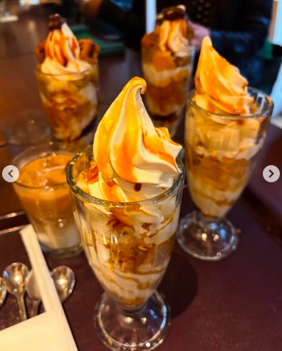 息子が通っている大学のカフェテリアで食べたパフェ