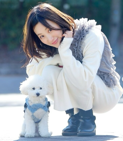 愛犬と東留伽