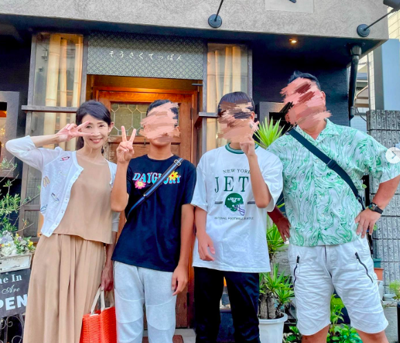 武川智美と息子と旦那