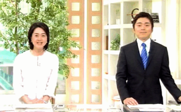 「おはよう日本」に出演する30歳ごろの磯野佑子