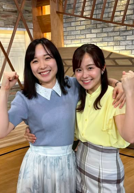 初鳴き後の秋元風花（右）
