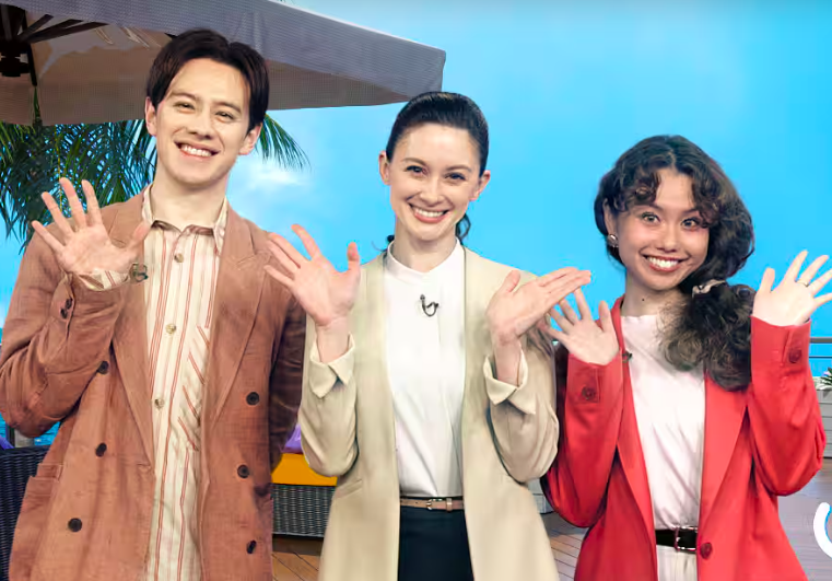 （左から）ウエンツ瑛士とサマーレインとpeco